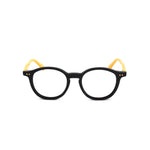 Black and yellow acetate optical frame, MINIONS MOD. MIN22022, round shape