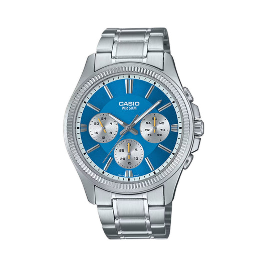 CASIO Mod. DAY DATE MULTIFUNCTION - LIGHT BLUE MTP-1375PD-2A2VEF