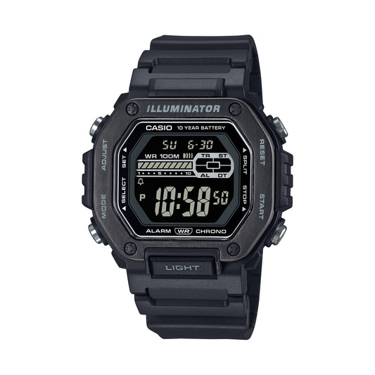 CASIO SPORT Mod. DIVER - OVERSIZE BLACK - ILLUMINATOR 10 YEARS BATTERY MWD-110HB-1BVEF