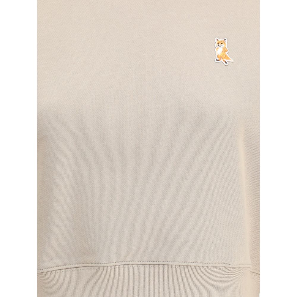 Maison Kitsuné Beige Cotton Sweatshirt