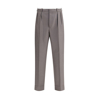 Margiela Green Fleece Wool Dress Pants