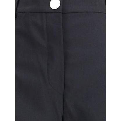 Max Mara Black Fleece Wool Casual Pants