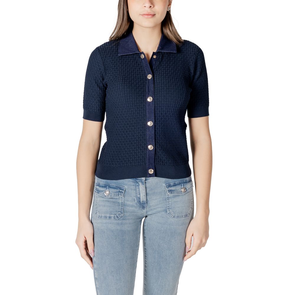 Morgan De Toi Blue Polyester Shortsleeve Shirt