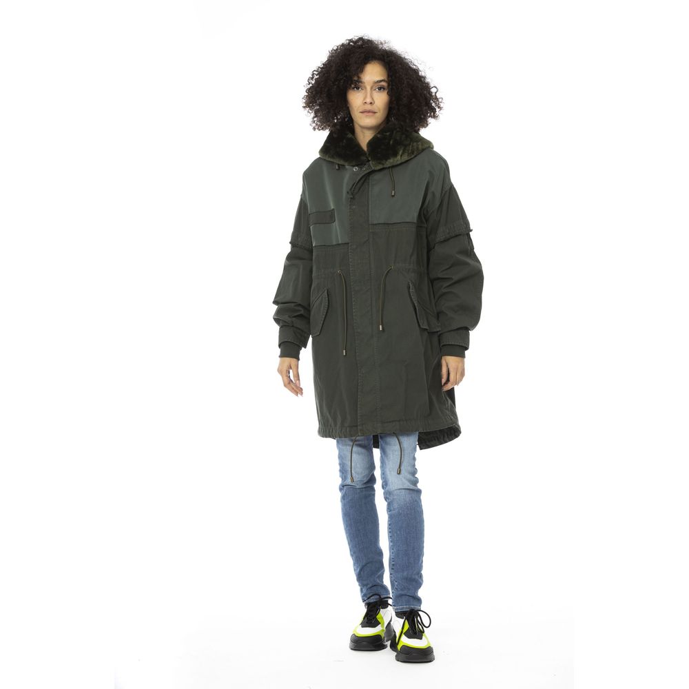 Mr&Mrs Italy Green Cotton Women Parka