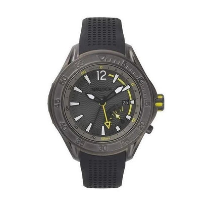 NAUTICA Mod. NAPBRW003 Quartz Analog Gent's Watch with Black Strap and Calendar, 44mm Case, Water Resistant 20 ATM.