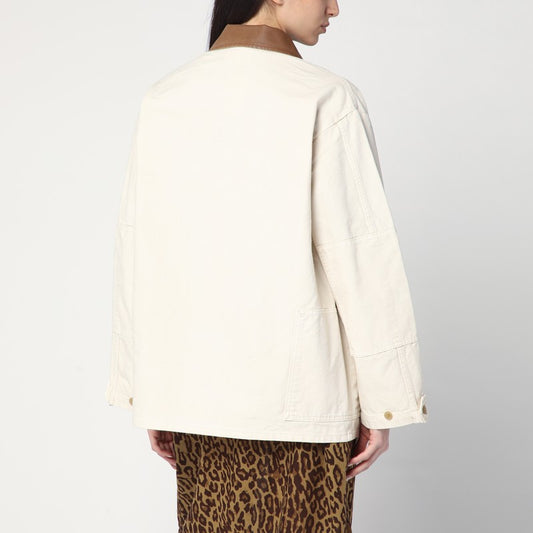 6397 Barn ivory jacket in cotton NJ584CO/Q_6397-NATURAL_323