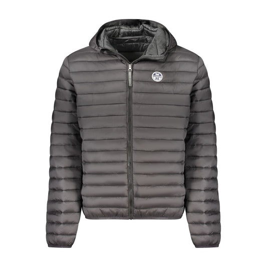 North Sails Black Polyester Men Jacket NO-39721-S