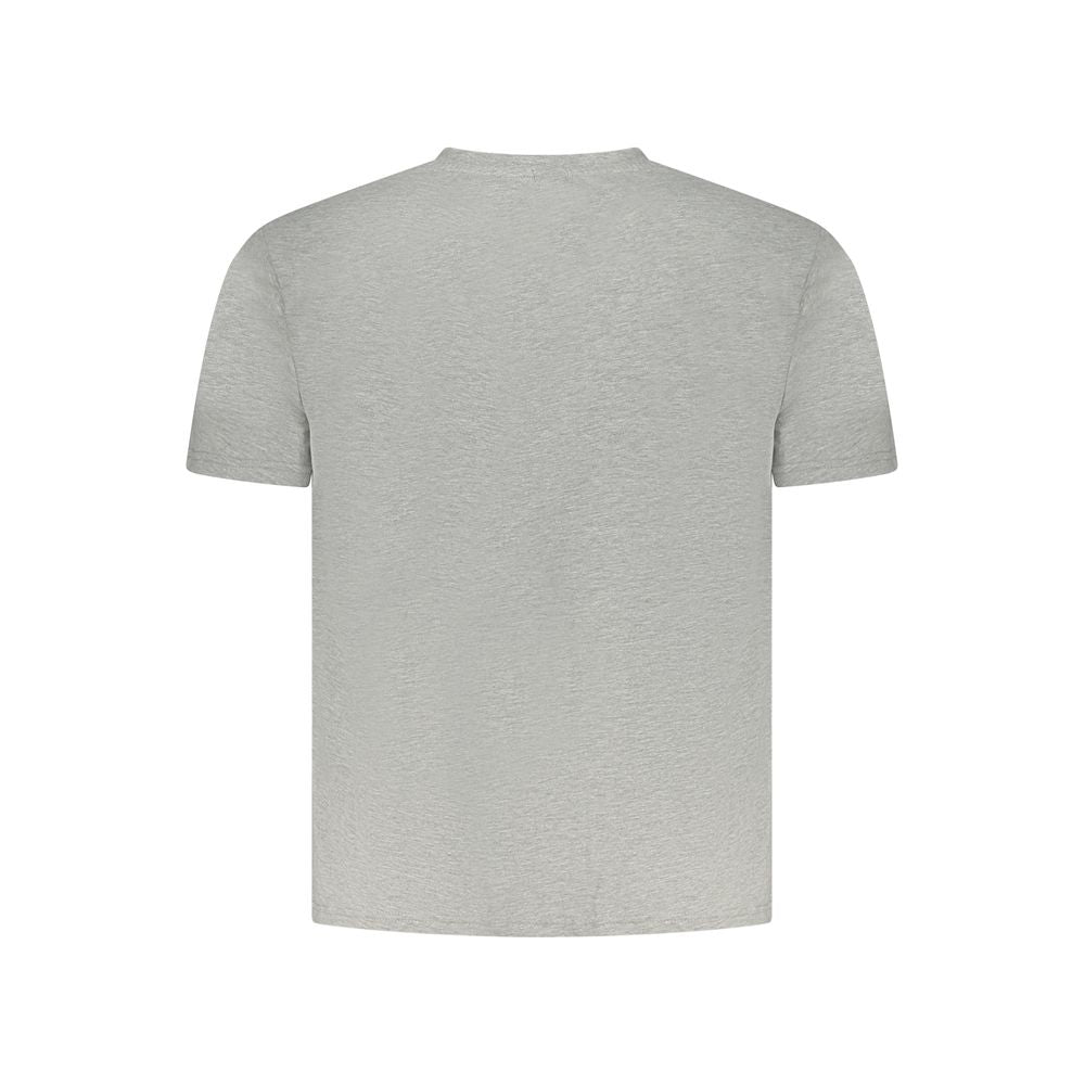 Back view of North Sails Brown Cotton Men T-Shirt showcasing premium quality and classic design.