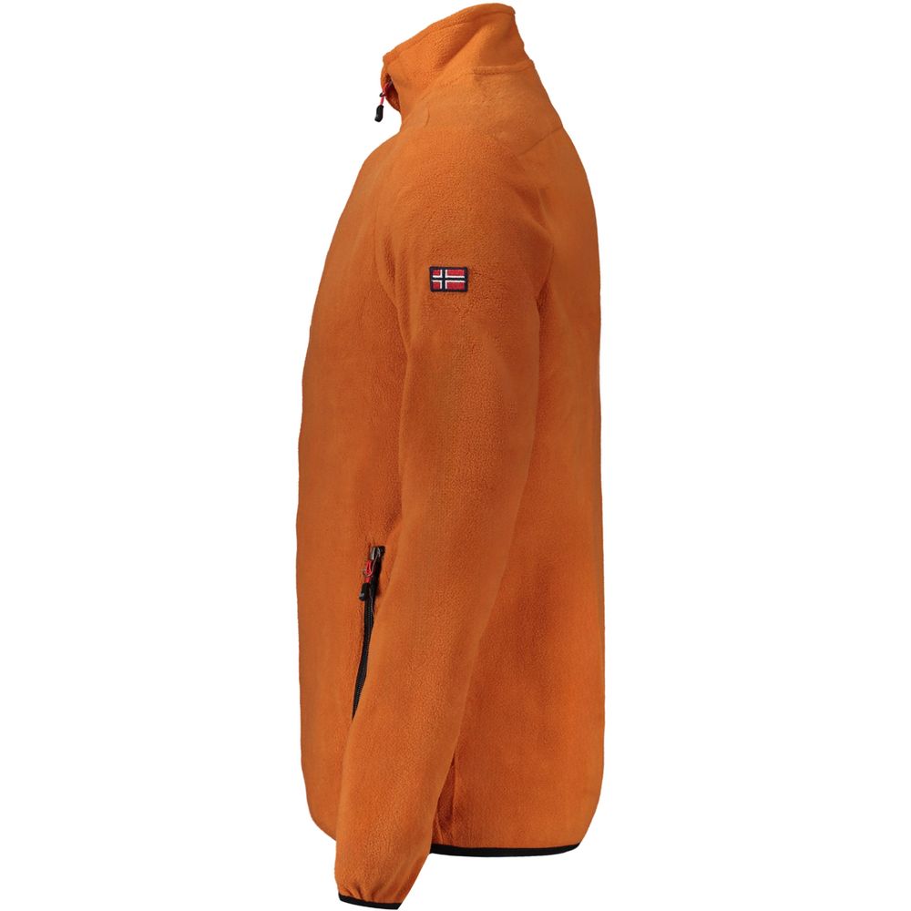Front view with bag zipped and handles upright.