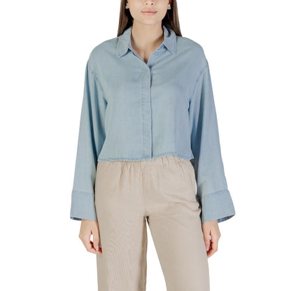 Only Light Blue Lyocell Blouse