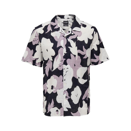 Only & Sons Only & Sons Purple Linen Shirt ON-10275400139-IT44 | S 1728,71956299936,Clothing,IT44 | S,IT48 | L,Men,Men - Clothing,New with tags,Only & Sons,Purple,Shirts - Men - Clothing