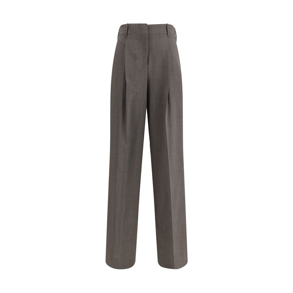 P.A.R.O.S.H. Gray Elastane Dress Pants