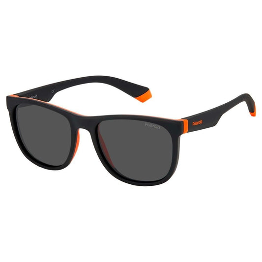 POLAROID MOD. PLD 8049_S JUNIOR unisex sunglasses with black and orange frame