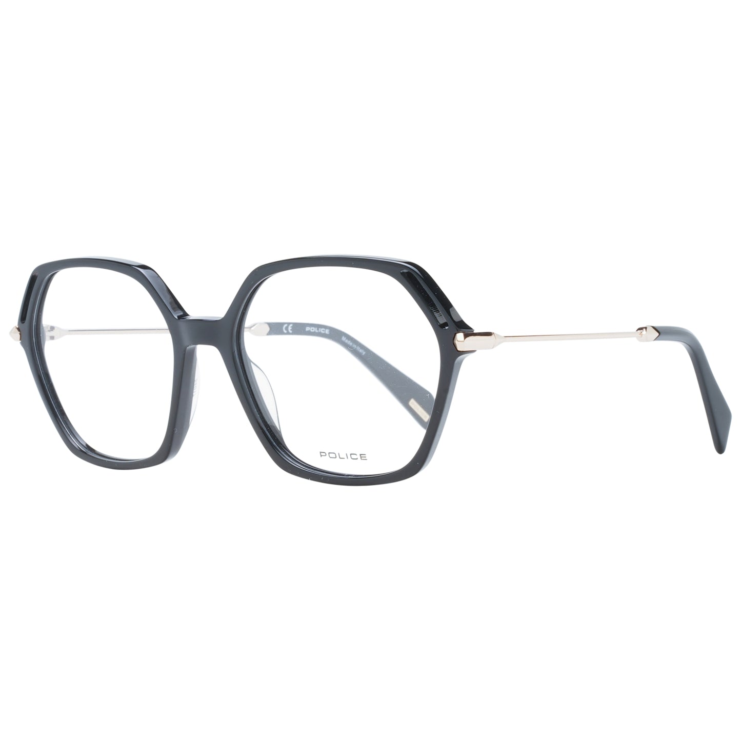 Stylish ladies' eyewear POLICE MOD. VPLD23M 540700 with geometric frames and delicate temples, ideal for a modern look.