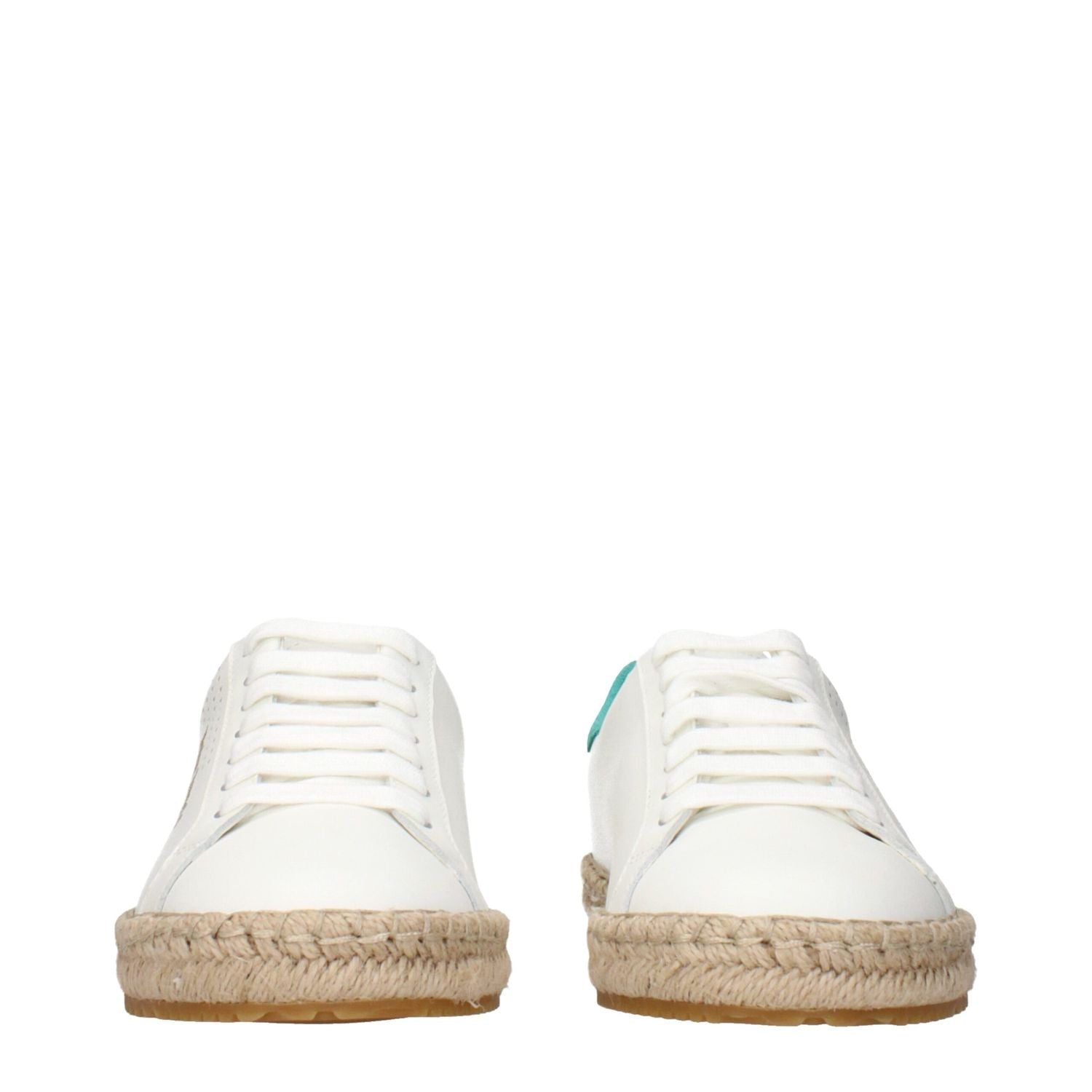 Palm Angels White Leather Low Top Sneakers