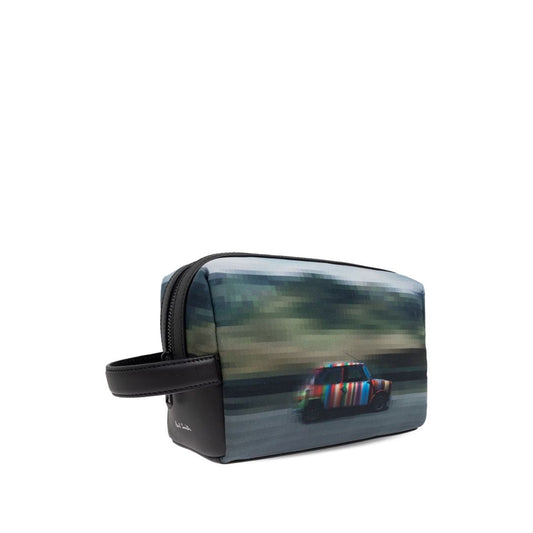 Paul Smith Recycled Polyester 'Pixelated Mini' Washbag Small Leather Goods