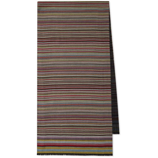 Paul Smith Signature Stripe wool and silk scarf