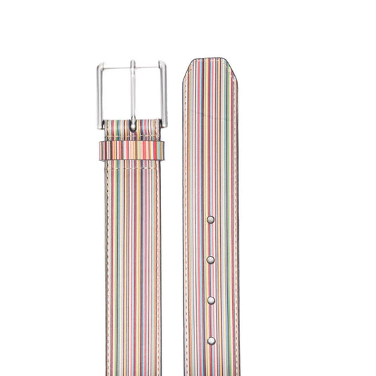 Paul Smith Striped leather belt Belts