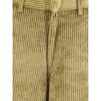Petar Petrov Gold Cotton Casual Pants