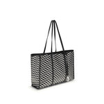 Pierre Hardy Cab Tote Bag in canvas with Cube Perspective motif and calfskin leather details, elegant and spacious design for daily use.