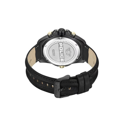 Police Black Artificial Leather Sport Watch