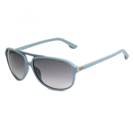 Police Gray Injected Sunglasses with UV filter, gray color and dimensions 60/14/145 mm, ideal for men seeking stylish protection.