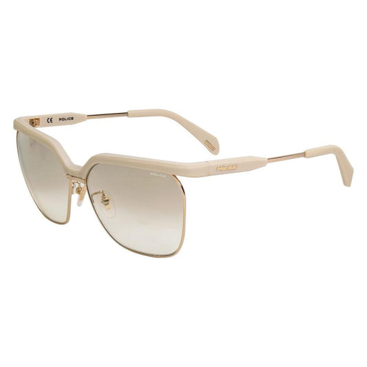 Police Police Beige Metal Sunglasses POSPLA9662GL4GAC 1728,67434610848,Beige,New with tags,Police,Sunglasses,Sunglasses for Women - Sunglasses,Women