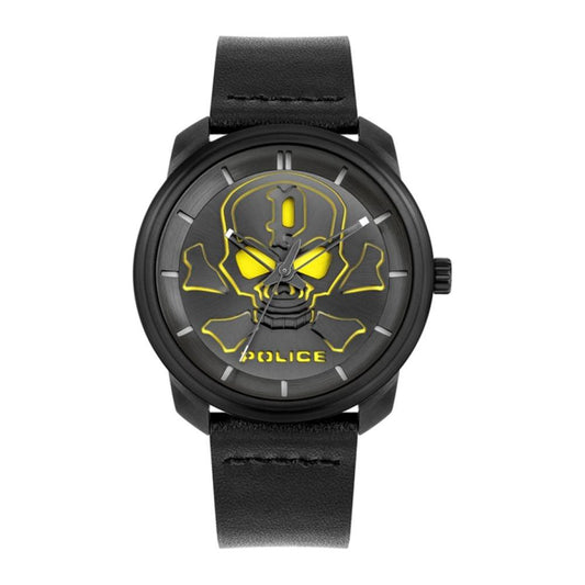 Police Police Black Leather Watch POPL15714JSB02AC 1728,Black,Men,New with tags,Police,Watches for Men - Watches