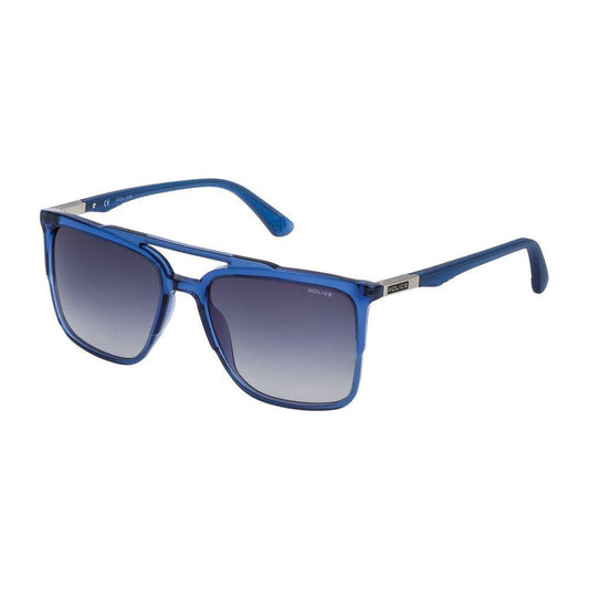 Police Police Blue Acetate Sunglasses POSPL363560955AC 1728,Blue,Men,New with tags,Police,Sunglasses for Men - Sunglasses