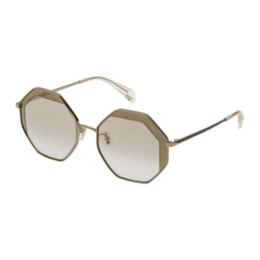 Police Police Gold Metal Sunglasses POSPL837W538FFDAC 1728,Gold,New with tags,Police,Sunglasses for Women - Sunglasses,Women