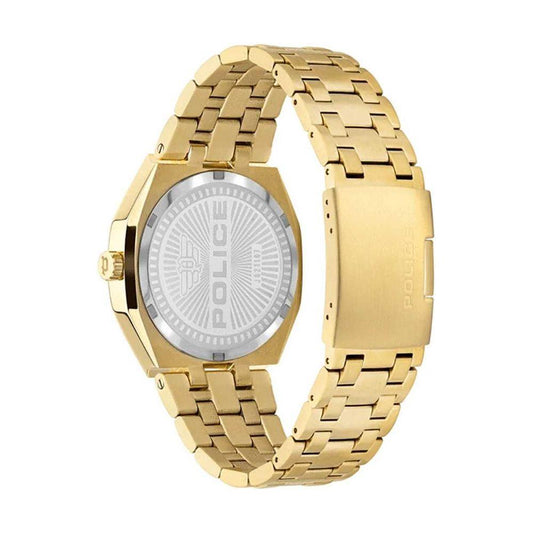Police Police Gold Stainless Steel Stainless Steel Watch POPEWJG2110703AC 1728,Gold,Men,New with tags,Police,Watches for Men - Watches