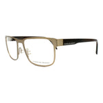 Porsche Gold Metal Frames - Men's Glasses P8291-D, Metal, Golden, 55/18/140mm, Made in Italy