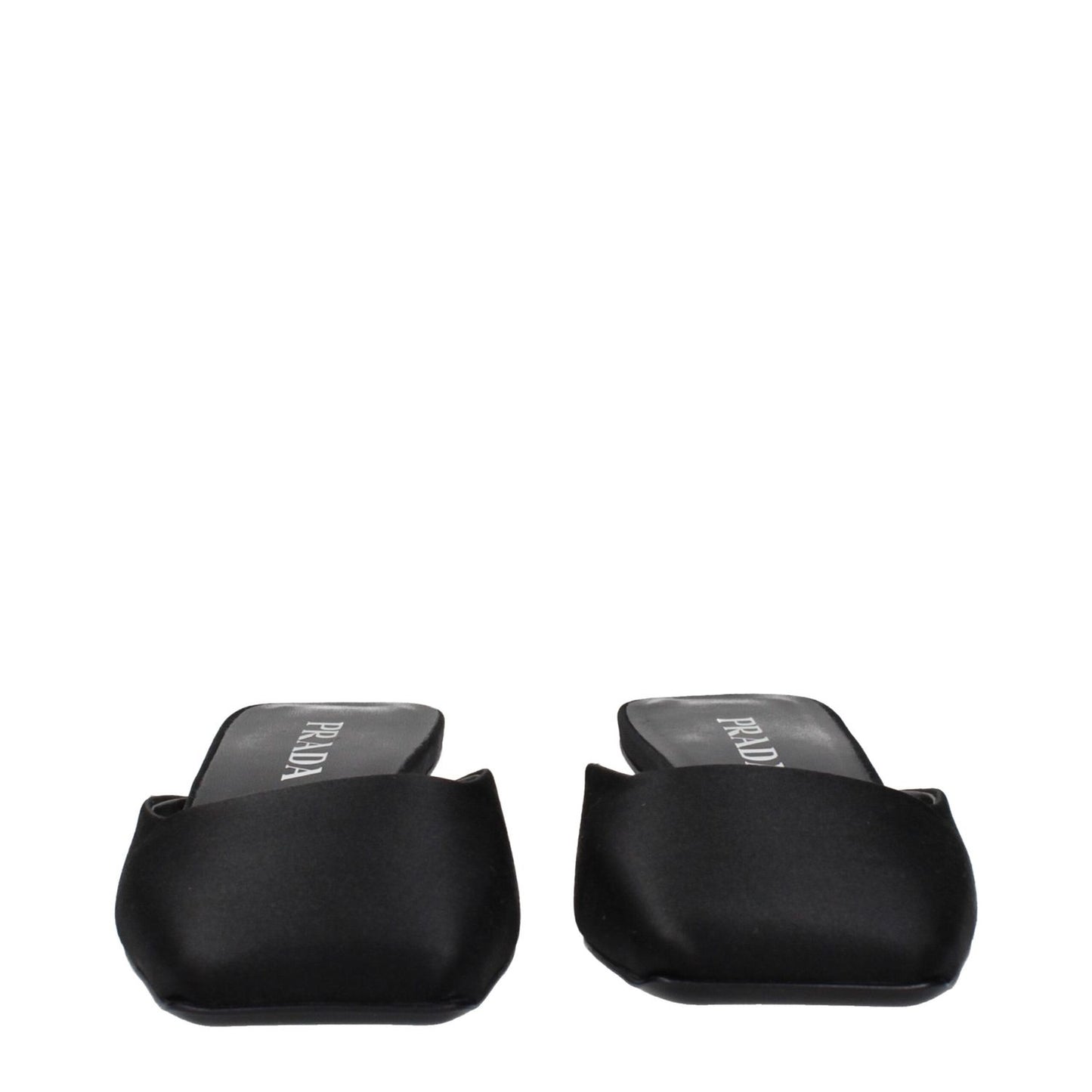 Prada Black Satin Sandals