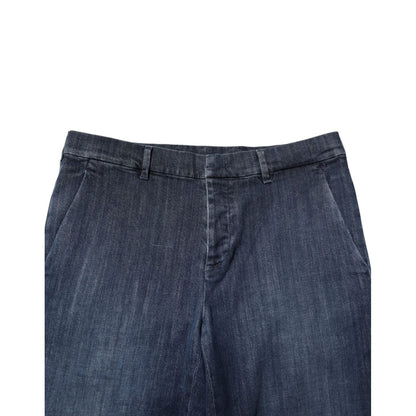 Prada Dark Blue Mid Waist Skinny Fit Men Denim Trouser Jeans