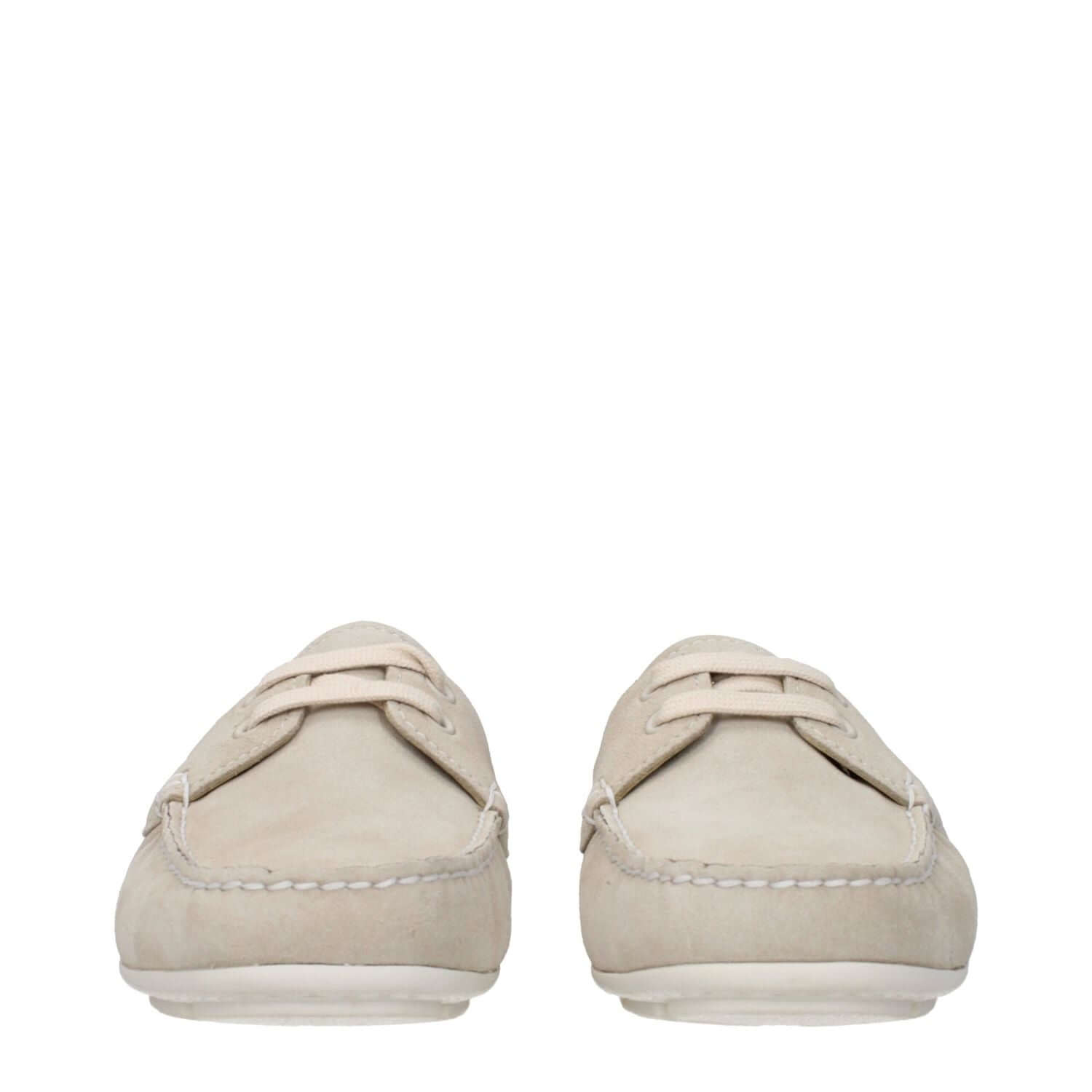 Prada Gray Leather Slip-On Loafers