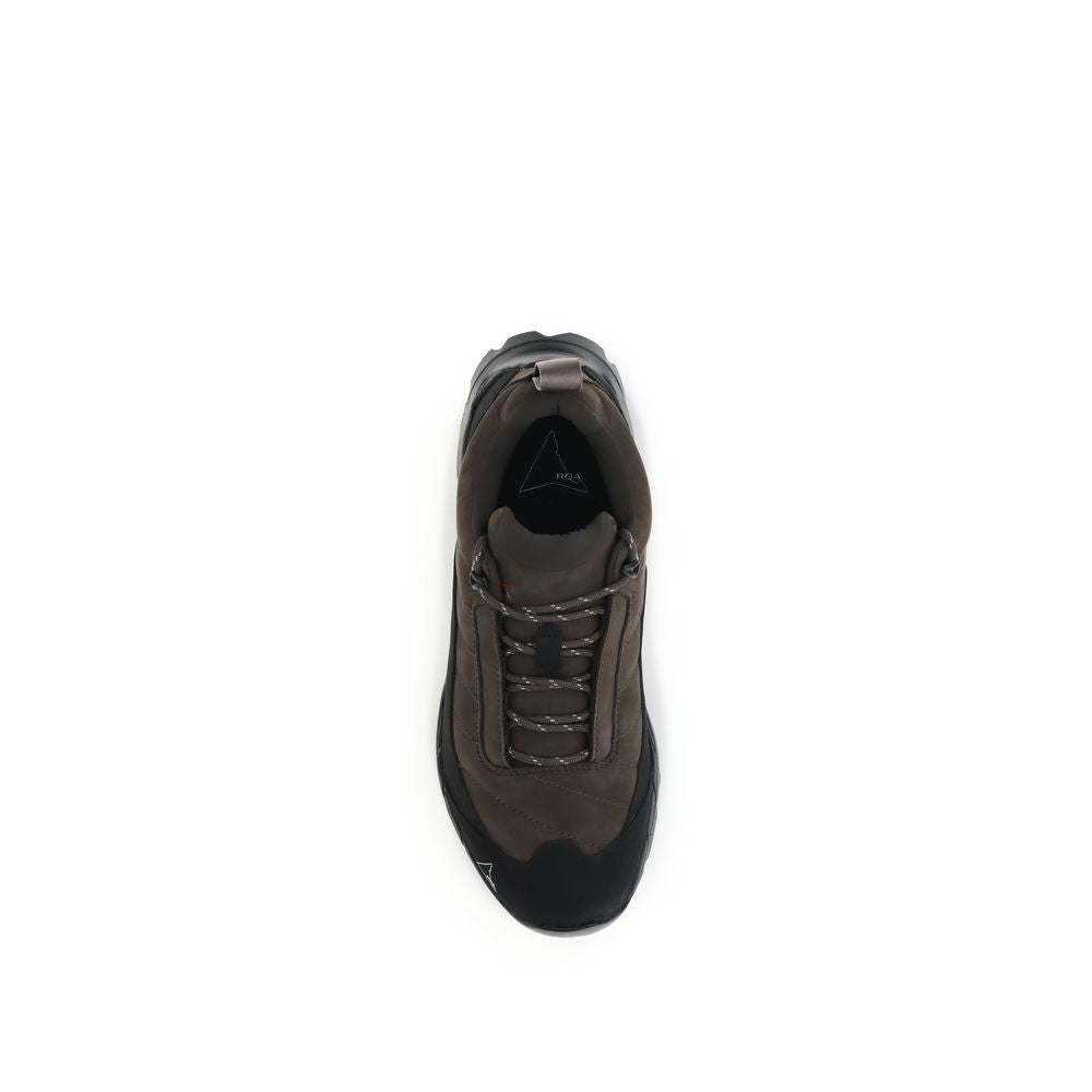 ROA Brown Calf Leather Bos Taurus Athletic Sneakers