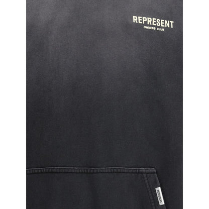 Represent Black Cotton Sweatshirt