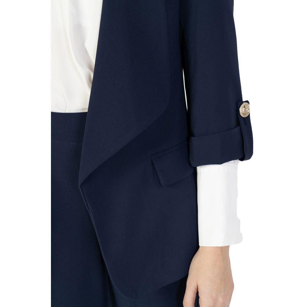 Rinascimento Blue Polyester Blazer