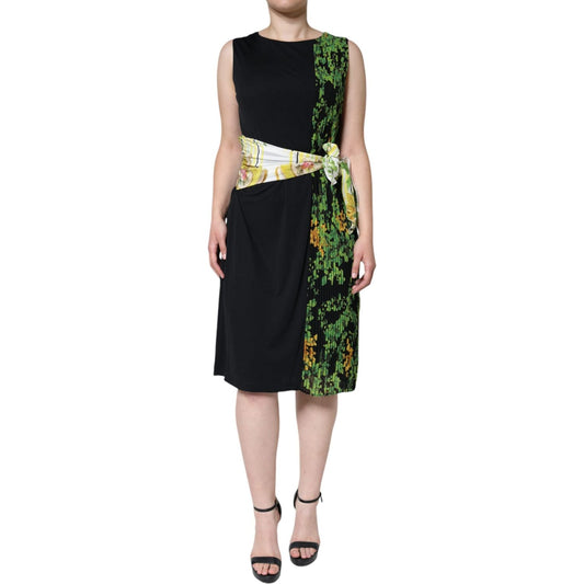 Roberto Cavalli Multicolor Floral Sheath Knee Length Dress DR281224-46