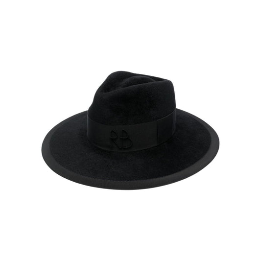 Ruslan Baginskiy RUSLAN BAGINSKIY Hats Black FDRFWRBFEDORABLACK Fall - Winter 2023,LDin,New In,Women,Women > Accessories,Women > Accessories > Scarves Hats & Gloves,Yes Eu