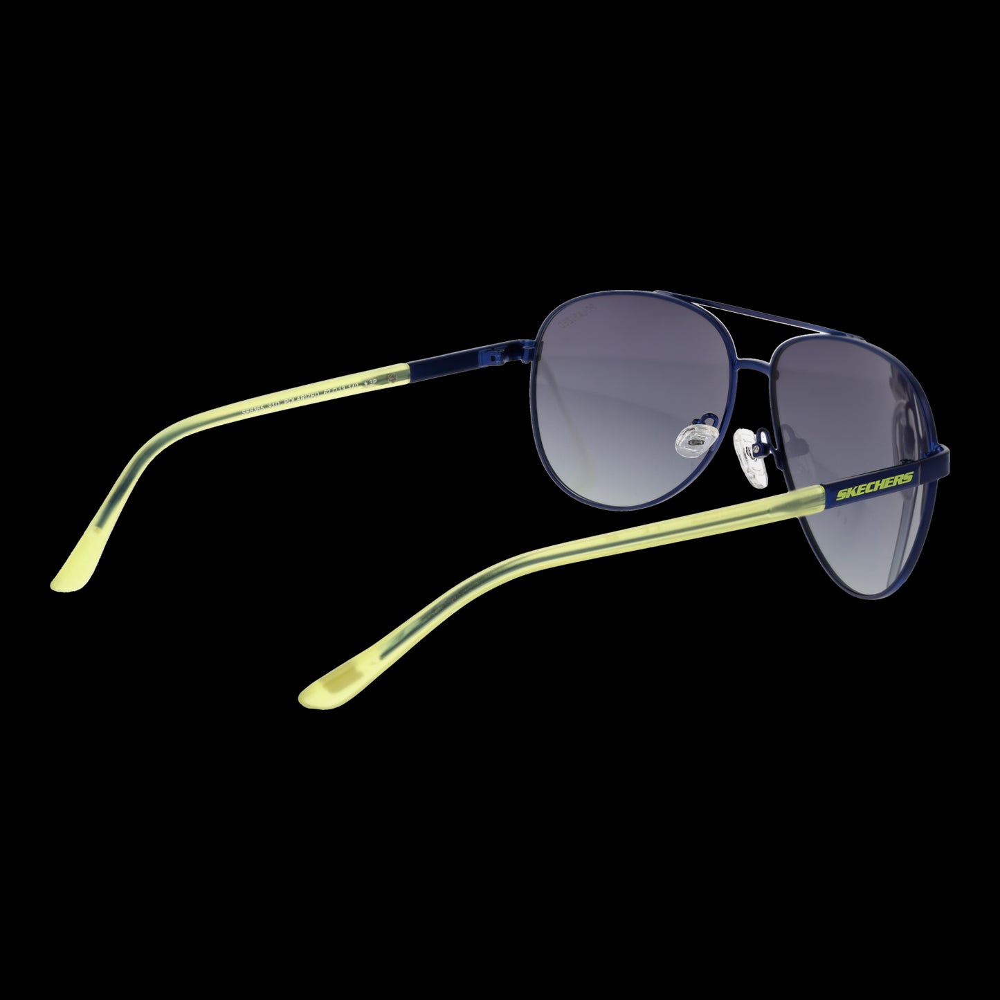 SKECHERS MOD. SE6365 6291D Gent sunglasses with tinted lenses and yellow trim on black background