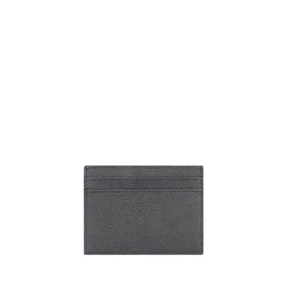 Saint Laurent Gray Calf Leather Bos Taurus Wallet