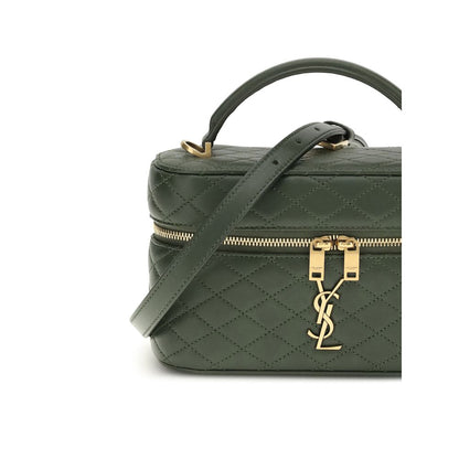 Saint Laurent Green The Vanity Gaby leather Handbag