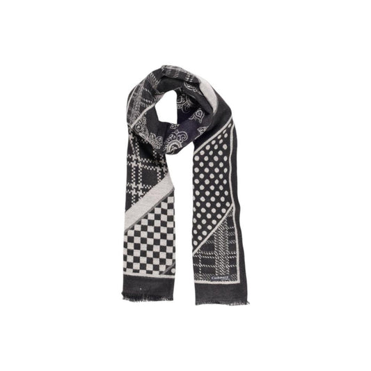 Sandro Ferrone Black Viscose Scarf SA-15619500009-ONE SIZE