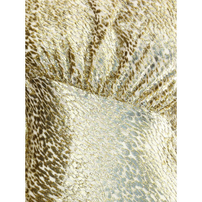 Self-Portrait Gold Other Fibres Cocktail Dress