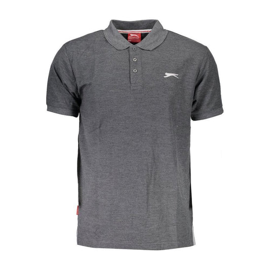 Slazenger Gray Cotton Polo Shirt