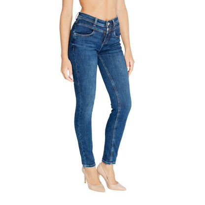 Street One Blue Cotton Mom Jeans