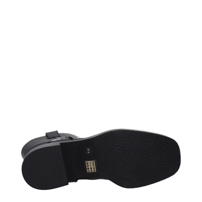 Stuart Weitzman Black Leather Ankle Boots