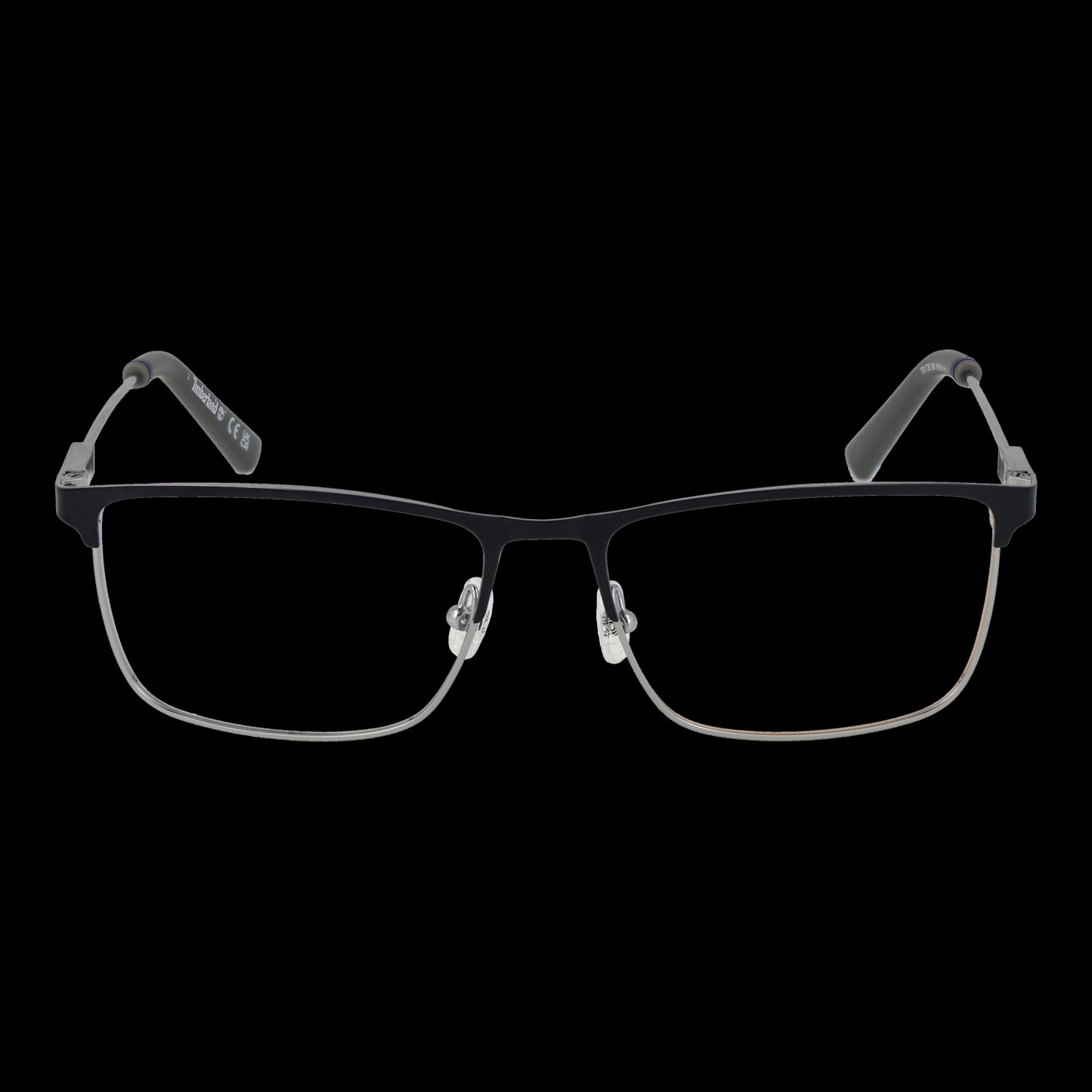 TIMBERLAND MOD. TB1736 56091 gents eyeglasses in black metal frame on black background