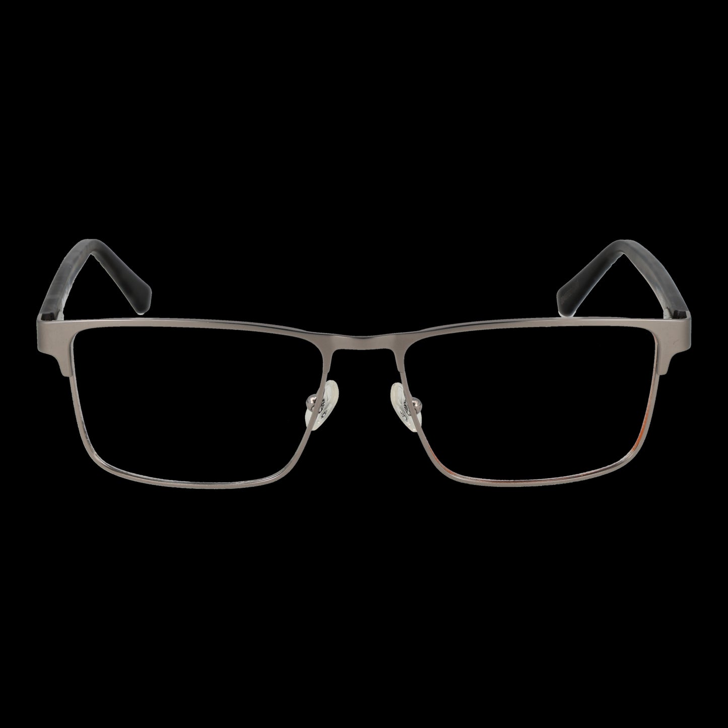 TIMBERLAND MOD. TB1783 55009 gent glasses, front view of sleek metal frame with clear lenses